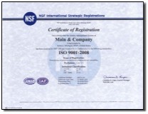 AS9100D with ISO 9001:2015 Certified (NSF International)